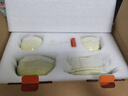摩卡色mocarose碗碟套装碗盘家用餐具套装整套乔迁搬家新婚礼物炻瓷碗筷 炻彩鹅绒黄（精美礼盒装） 20头 实拍图