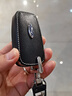 绅创适用福特钥匙套蒙迪欧福睿斯福克斯锐际锐界领界翼虎探险者车扣壳 翻毛皮【E款灰黑】+圆环扣 实拍图