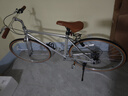 凤凰（Phoenix）公路自行车男女成人禧玛诺变速复古青少年学生平把公路赛车FR202 铝架700C-禧玛诺7速-电镀银哑光 700C【建议身高160-190CM】 实拍图