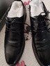 蜘蛛王男鞋皮鞋男士商务休闲鞋英伦时尚百搭低帮系带正装鞋 黑色 43  实拍图