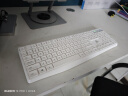惠普（HP）无线键盘 办公键盘104键耐磨防泼溅水 人体工学水滴键帽手感舒适高效办公游戏键盘C10白色 实拍图
