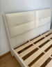 艾梦居床 双人床1.8米主卧大床实木床奶油风婚床小户型软包床轻奢皮床 米白色 软包床 1.5m*2m 实拍图
