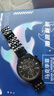 马克华菲（MARK FAIRWHALE）手表男士机械表多功能全自动男表时尚瑞士品质防水夜光机械国表 本色黑面钢带 实拍图