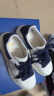 德赛（Desai）新科技防滑耐磨休闲板鞋真皮小白鞋记忆鞋底增高男鞋 白蓝 40  实拍图