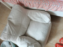 奇艺小家懒人沙发可睡觉卧室双人沙发小户型单人沙发椅休闲折叠床午休椅子 单人位小号-米色 实拍图
