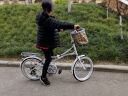 RALEIGH可折叠自行车女士超轻便携变速迷你单车20寸免安装男女款成人兰令 珍珠白 20英寸 7速-禧玛诺变速 晒单实拍图