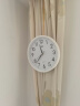 康巴丝挂钟客厅创意个性墙上挂钟家用免打孔石英钟现代网红 6115白(26cm) 实拍图