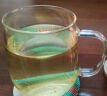 忆壶茶（YIHUTEA）茶具茶杯玻璃杯办公室水杯子男女带盖喝茶杯茶水分离杯带把泡茶杯 【加大加厚】竹盖 500ml 实拍图