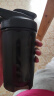 天喜（TIANXI）摇摇杯 塑料杯运动健身带刻度水杯子蛋白增肌粉代餐杯 黑色600ml 实拍图