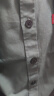 真维斯（Jeanswest）男士衬衫长袖纯棉春秋季新款工装纯棉潮衬衣外套男装休闲上衣 豆绿色 L(115-135斤) 晒单实拍图