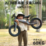suzzt平衡车儿童滑步车2-6岁男女儿童自行车宝宝单车滑行车 12寸 气质灰 【升级六芒星轮毂】 实拍图