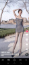 辛皇 高腰半身裙套装女性感包臀短裙女夏弹力修身显瘦一步裙打底短裙子 灰色裙子 M（90-110斤） 晒单实拍图