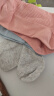 全棉时代袜子女中筒休闲运动透气吸汗棉袜3双装 嫣粉+花灰+浅蓝 实拍图