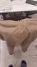 真维斯（Jeanswest）休闲裤男春夏季2025新款百搭宽松直筒潮流日系舒适工装长裤子男 深卡其(春秋款) 30 实拍图