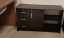 宜造（YIZAO）文件柜办公室带锁抽屉柜移动柜子收纳桌下储物柜木质矮柜小柜子 【三抽一门两格+锁】黑胡桃色100 实拍图
