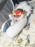 贝初众婴儿定型枕头0-1岁新生儿童头型矫正3-6个月以上宝宝侧睡靠背枕头 宝石蓝【定型枕+固定柱】 可调节/防惊跳/双面可用 实拍图