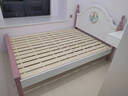 林笙月 儿童床 实木床男孩女孩双人床美式经济型主卧白色公主简约欧式床 粉色床 1.5米*2.0米 实拍图