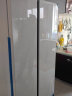 澳柯玛（AUCMA）609升对开门冰箱双开门冰箱家用一级能效变频无霜大冷冻玻璃面板 冰珀白 以旧换新 BCD-609WPGNEV 实拍图