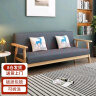 裕邻沙发客厅小户型沙发实木沙发沙发椅YL301深灰色（无抱枕） 沙发三人位 实拍图