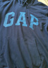 Gap男女装春秋LOGO美式复古连帽法式圈织软卫衣892186 海军蓝 170/92A(M)亚洲尺码 实拍图