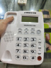 中诺（CHINO-E） W520普通版/大铃声版老人电话机 免提通话来电显示一键转接固定家用办公座机 大铃声版白色 晒单实拍图