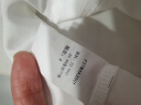 菲妮迪品牌T恤夏季 简约气质棉质白色圆领时尚短袖上衣 白色 M 实拍图