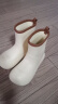 细细条（XIXITIAO）韩版时尚拼色水鞋雨鞋女夏季户外休闲防滑防水亲子雨靴ins 奶黄棕 38-39 晒单实拍图