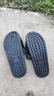润华年  防滑韩版拖鞋男夏居家用浴室情侣男士凉拖鞋外穿 PVC-859-黑橙 42-43(适合41-42脚) 实拍图