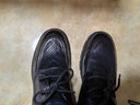 百丽打孔透气休闲皮鞋男夏季真皮缓震按摩商务鞋A1111BM3 黑色系带A1111 43 (265mm) 实拍图