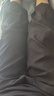主意范（ZHUYIFAN）肥佬胖大码男装240斤工装裤子男夏季薄款束脚阔腿垂感宽松休闲裤 黑色 4XL 190-210斤 实拍图