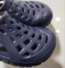 迪卡侬（DECATHLON）游泳男士凉鞋沙滩拖鞋洞洞鞋外穿NABD2159687深蓝色网格款45码 实拍图