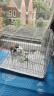 威毕兔笼兔子笼家用室内专用大号荷兰猪豚鼠松鼠刺猬小型狗笼方便清粪 白色中号-6件套 实拍图