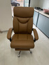 八九间B5可躺老板椅大班椅电脑椅人体工学椅办公椅子座椅皮椅电竞椅607 B5_棕PU_坐垫内置弹簧包 实拍图