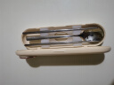 拜格（BAYCO）304不锈钢勺子筷子套装学生旅行筷子勺子便携餐具盒2件套装BK4831 晒单实拍图