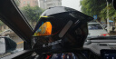 LS2碳纤维摩托车头盔男女机车赛车四季通用全盔四季防雾大尾翼FF801 6K单镜片-碳纤大尾翼款-亮黑 L（建议55-56头围） 实拍图