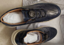 圣伽步skap运动鞋系带透气休闲男皮板鞋A1S07CM3 深蓝 41 晒单实拍图