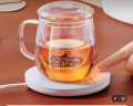 忆壶茶（YI HU TEA）保温底座恒温杯垫加热杯垫水杯加热器茶杯垫温茶办公室暖牛奶神器 圆形触碰款 实拍图