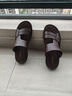 奥康凉鞋男2025新款夏季男士休闲软底沙滩鞋两穿凉拖鞋防滑爸爸皮凉鞋 棕色1225721028N 41 实拍图