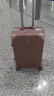 NAUTICA铝框行李箱女万向轮耐用拉杆箱22英寸休闲旅行箱玫瑰金密码箱子 实拍图