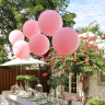 京唐 36寸大号结婚生日气球拍照气球 加厚圆形商场开业气球 生日派对装扮用品36寸粉色气球5个装 实拍图