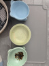 萌嘟星宠宠物餐垫猫狗碗垫子硅胶防滑垫硅胶食盆食物防水防溢出垫 灰色 实拍图