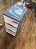 TENMA天马移动式3层抽屉柜塑料办公室抽屉式收纳柜子储物柜夹缝斗柜1个 1个装 灰蓝色 实拍图
