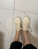 奥古狮登（Agsdon）帆布鞋女学生厚底休闲鞋一鞋两穿溶解鞋百搭女鞋 723052 米色 39 实拍图
