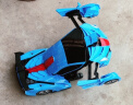 鲁咔贝卡遥控汽车男孩玩具兰博基尼赛车变形机器人布加迪儿童新年生日礼物 兰博基尼双形态-双电池（蓝色） 晒单实拍图