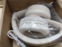 数美（SHUMEI）X5英语四六级听力耳机大学四级专八六级调频FM考试专用4级6级46级头戴式游戏蓝牙无线专四ab级公共 X5米白色 蓝牙款（带充电线） 标配 耳机 实拍图