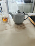 连山阁 汝窑过滤茶壶单壶带内网胆大号容量功夫茶具开片陶瓷红茶泡茶器 月白汝窑过滤茶壶410ml一壶四杯 实拍图