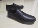 木林森（MULINSEN）男鞋商务休闲套脚软底爸爸鞋 40码 黑色 21811058 实拍图