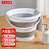 SP SAUCE日本折叠水桶家用塑料桶便携式户外旅行储水洗车提水桶大号15L 实拍图