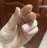 中国黄金（CHINA GOLD）黄金戒指莫比乌斯环情侣足金对戒男女结婚金戒指活口素圈钻戒 莫比乌斯：约1.5g 晒单实拍图