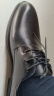 卡帝乐鳄鱼（CARTELO）英伦牛皮商务正装休闲男士低帮系带大码皮鞋男511  黑色 45 实拍图